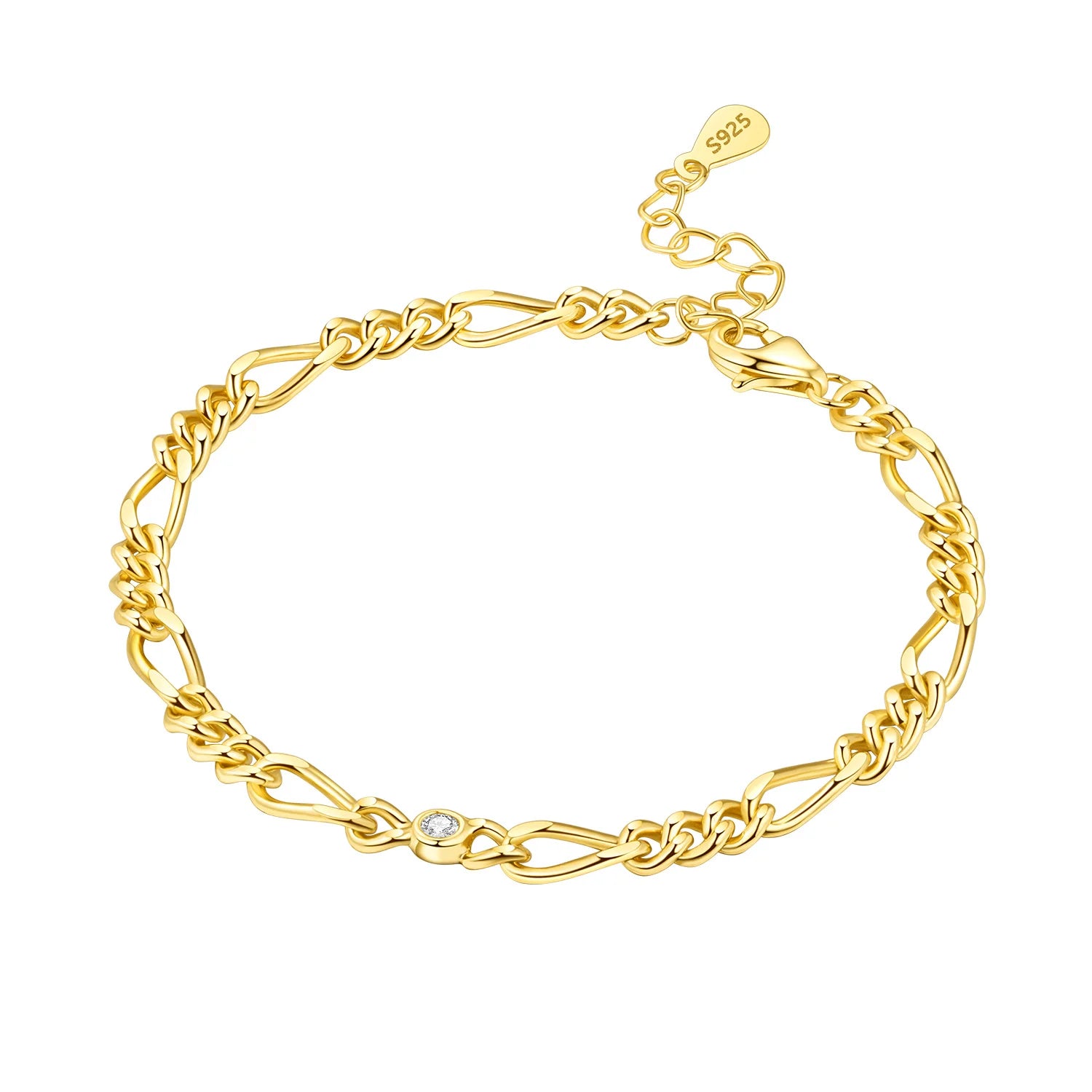 Golden Figaro Chain Bracelet