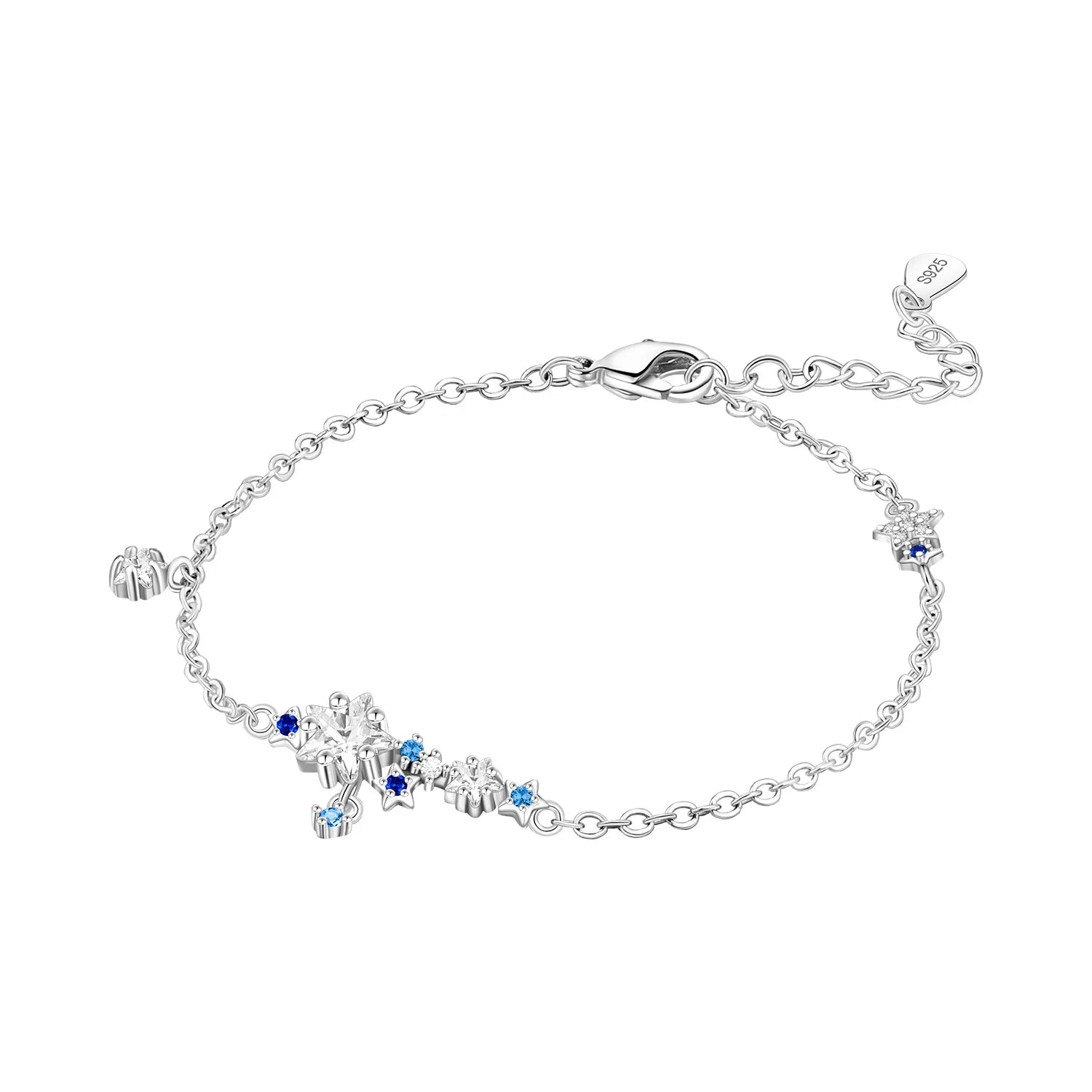 Blue Stars Charm Bracelet