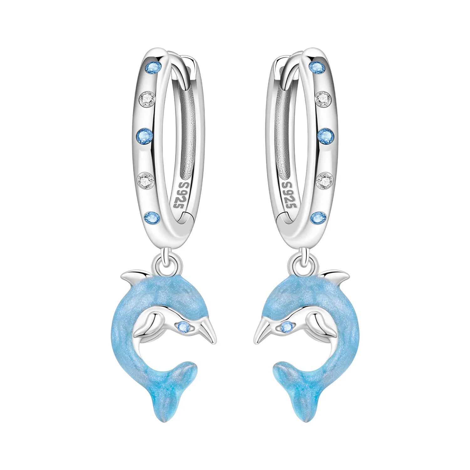 Dolphin Hoop Earrings