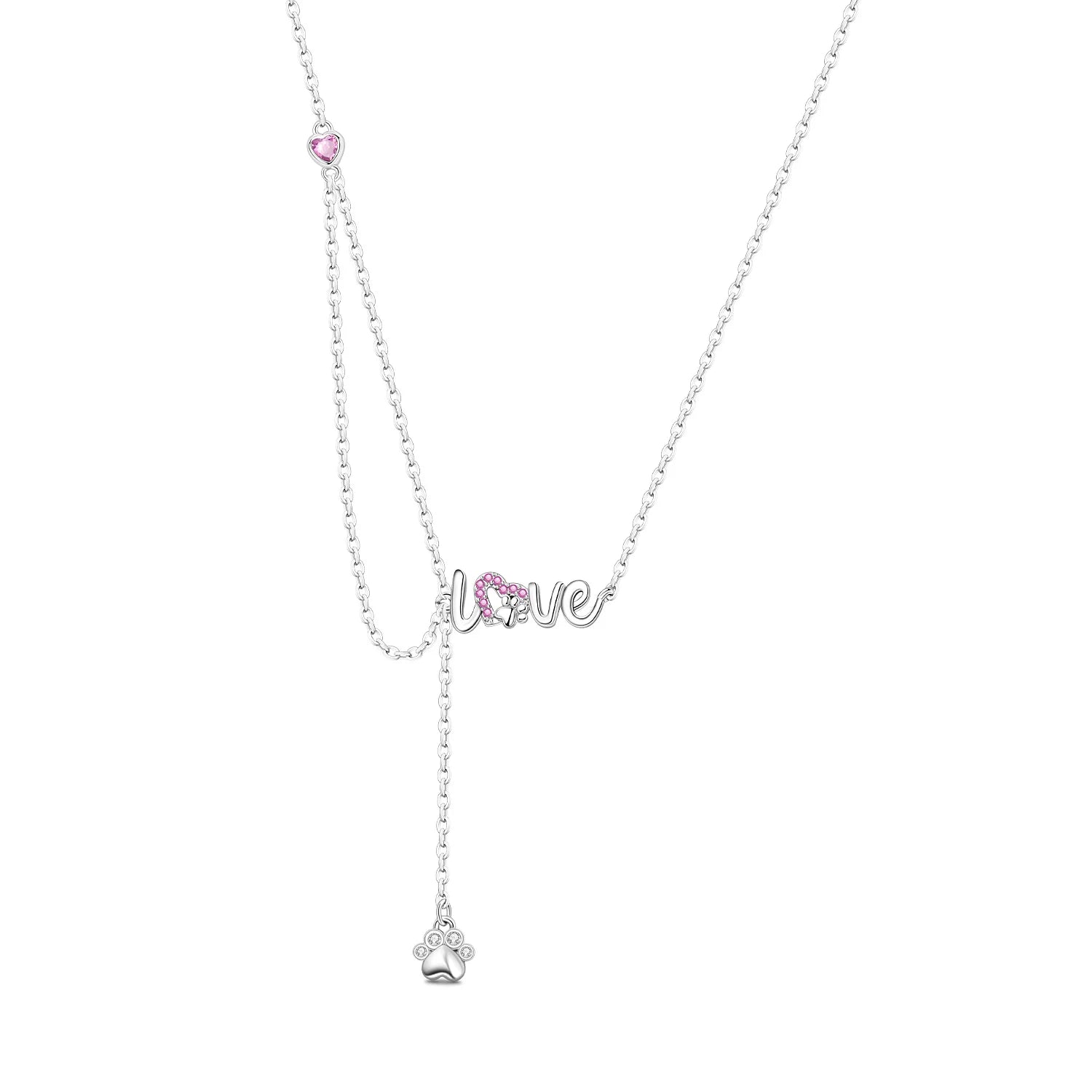 Love Pets Script Necklace