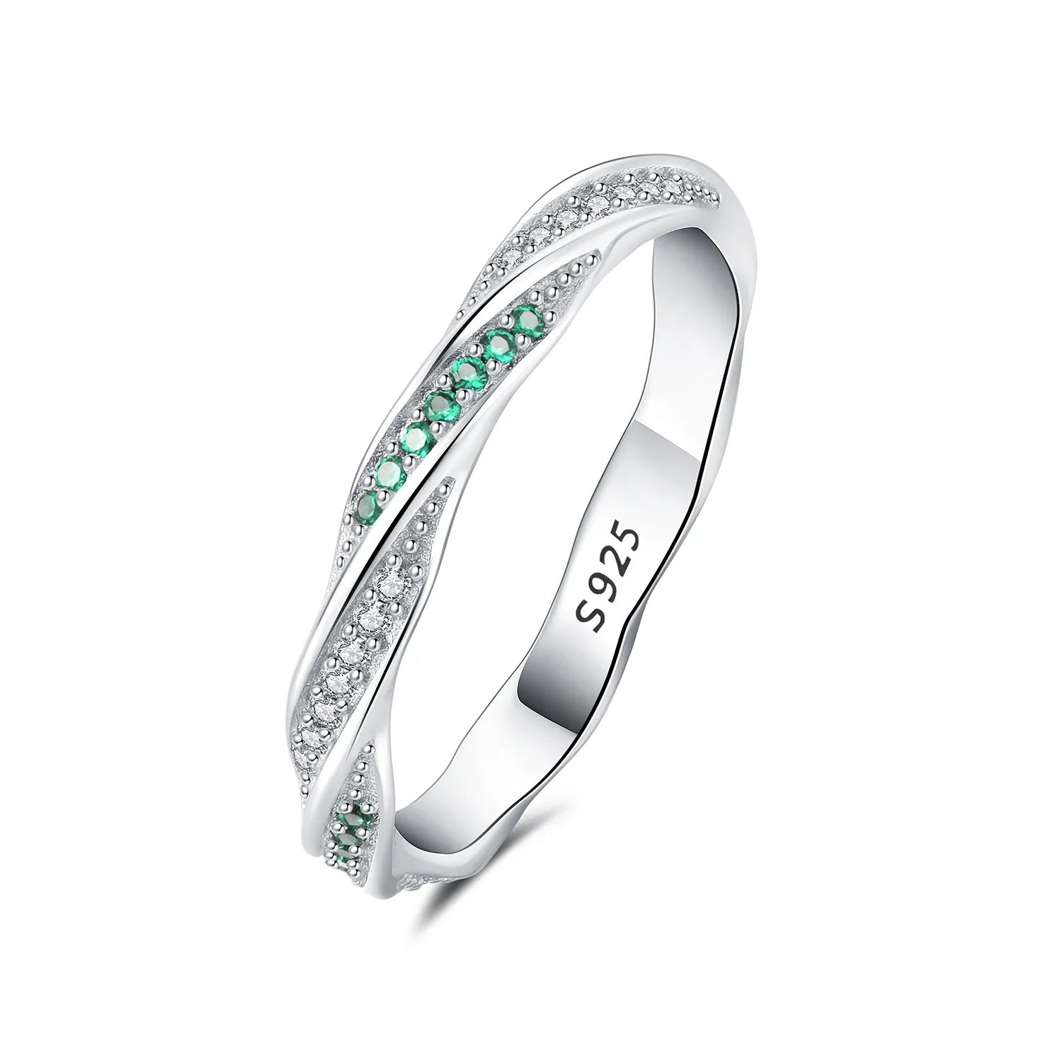 Green Diagonal Stripe Band