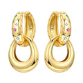Star-Studded Ring Drop Hoops