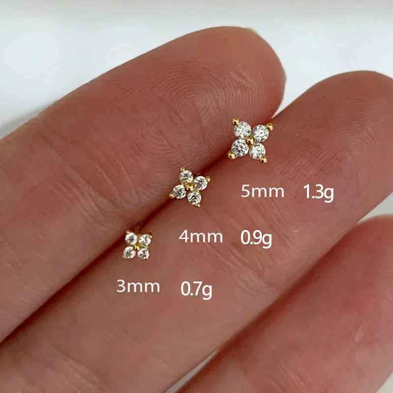 Fleur Studs 3/4/5MM