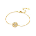 Sunflower Medallion Bracelet