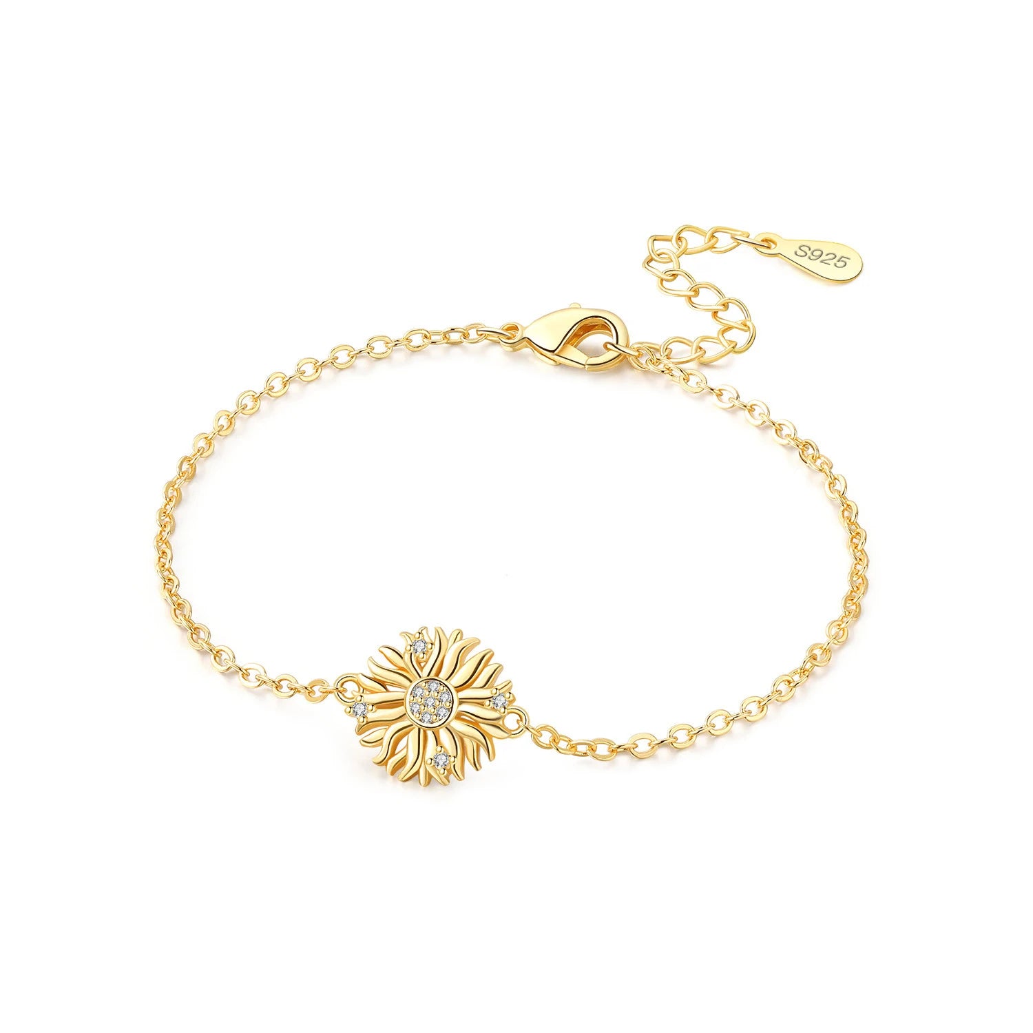 Sunflower Medallion Bracelet