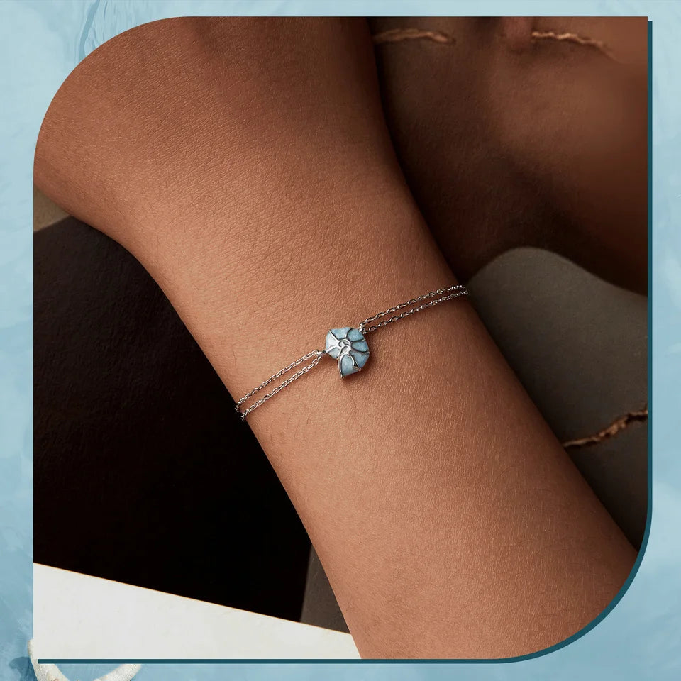 Blue Seashell Bracelet