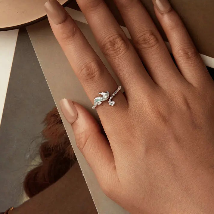 Seahorse Open Ring