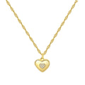 Gold Monogram Heart Locket
