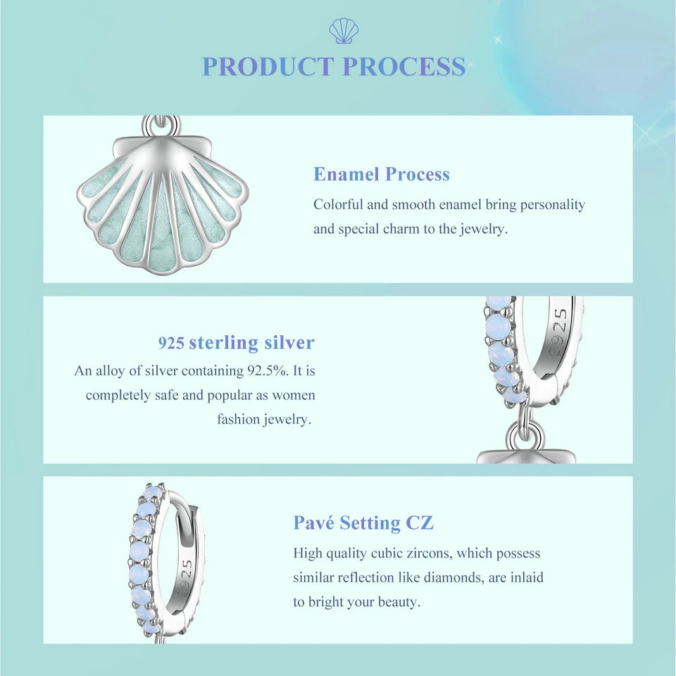 Shell Ear Clips
