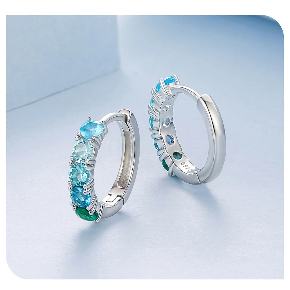 Fresh Gradient Hoop Earrings