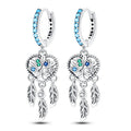 Heart Dreamcatcher Drop Hoops