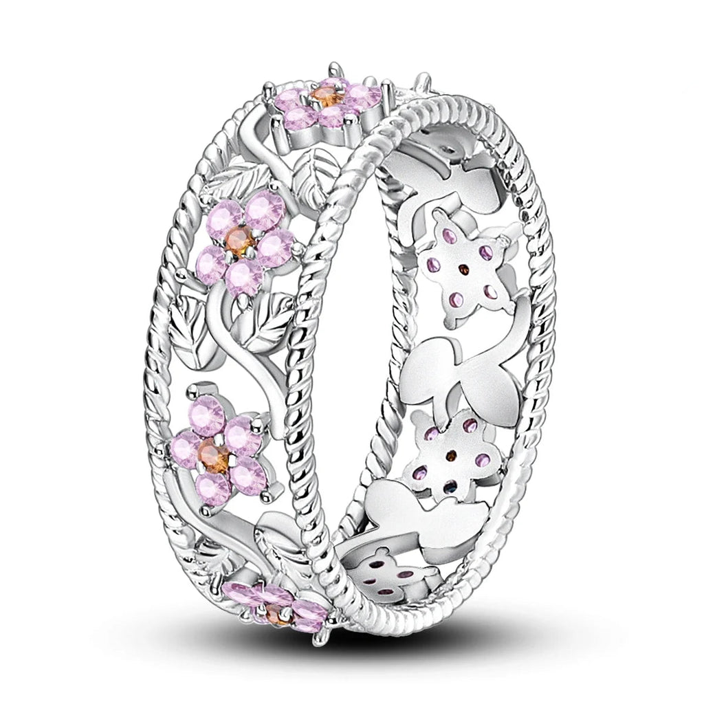 Pink Flower Ring