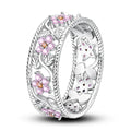Pink Flower Ring
