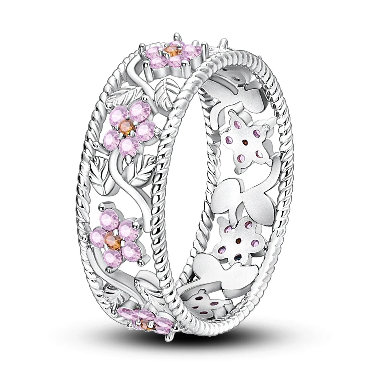 Pink Flower Ring