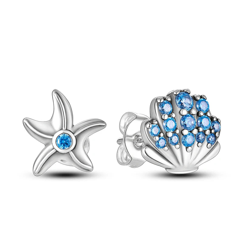 Starfish & Shell Mismatch Studs