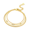 Snake & Bead Layered Bracelet