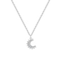 Crescent Sun Moon Necklace