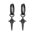 North Star Spike Hoop Earrings
