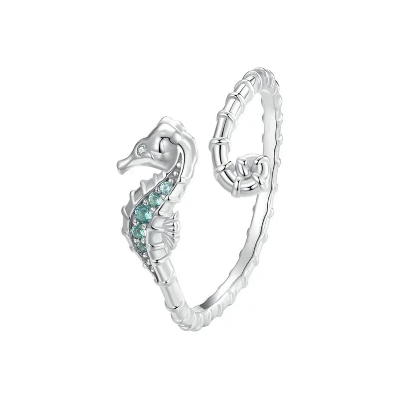 Seahorse Open Ring
