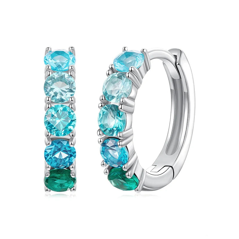 Fresh Gradient Hoop Earrings