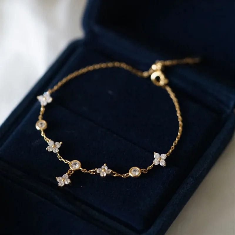 Fleur Dangle Charm Bracelet