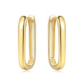 Slim Oval Link Hoops