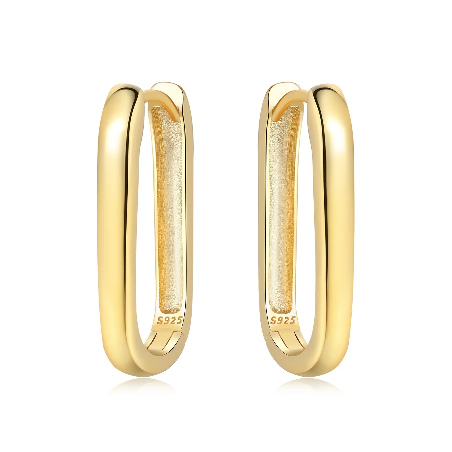 Slim Oval Link Hoops
