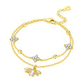 Firefly Fleur Double-Chain Bracelet