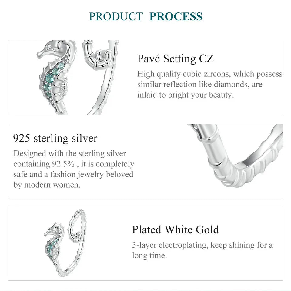 Seahorse Open Ring