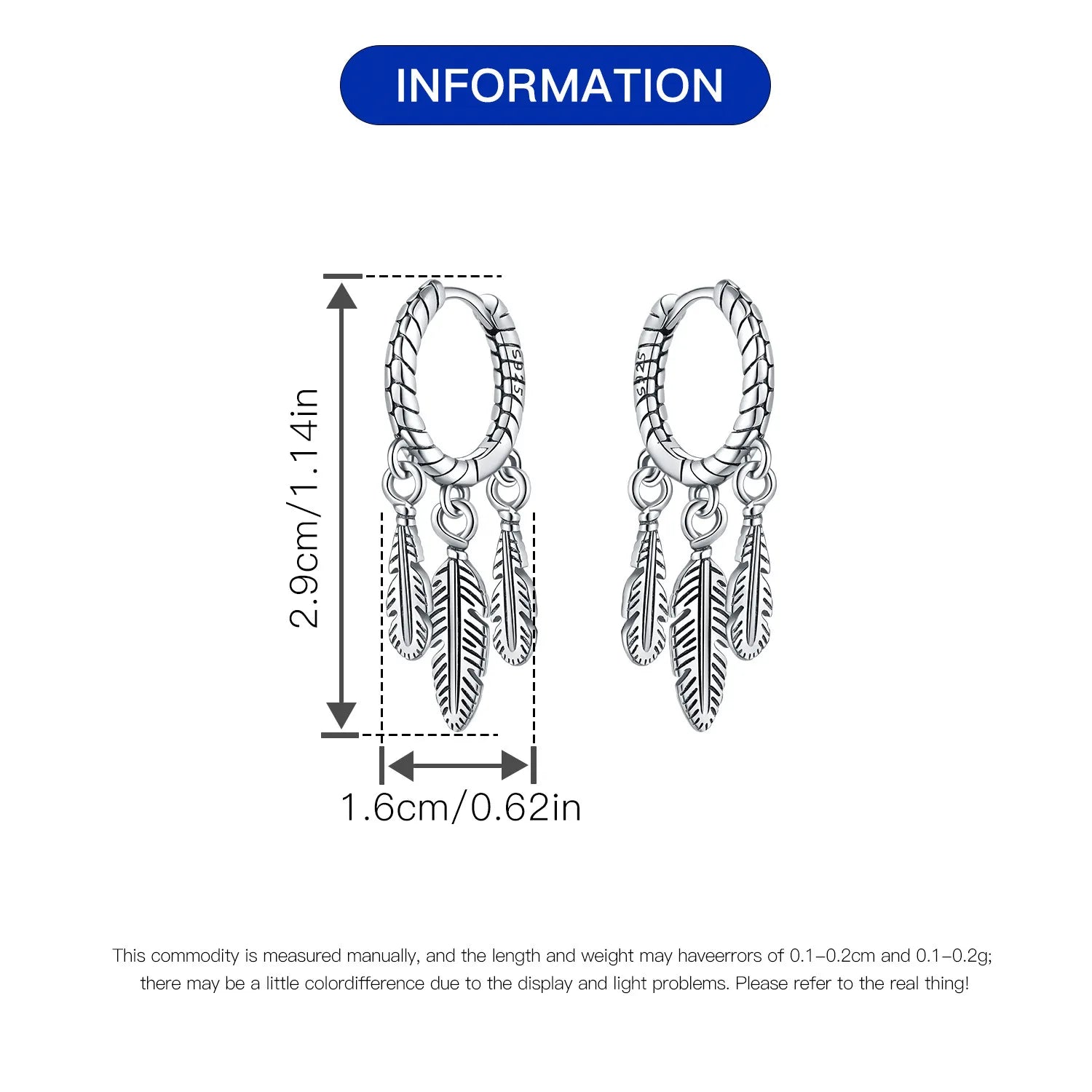 Dreamcatcher Feather Drop Hoops