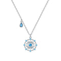 Evil Eye Blue Drop Necklace