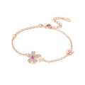 Rose Gold Flower Bracelet