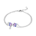 Amethyst Bow Bracelet