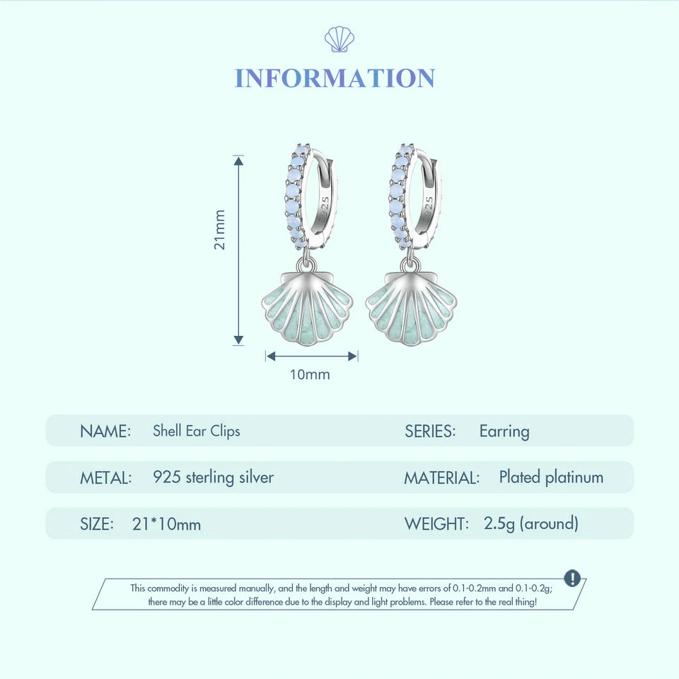 Shell Ear Clips
