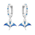 Manta Ray Hoop Earrings