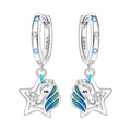 Unicorn Star Hoop Earrings