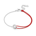 Red Cord Lucky Circle Bracelet