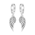 Angel Wing Hoop Earrings
