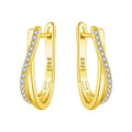 Asymmetric Pavé Huggies