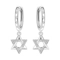 Star of David Hoop Earrings