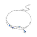 Evil Eye Teardrop Charm Bracelet