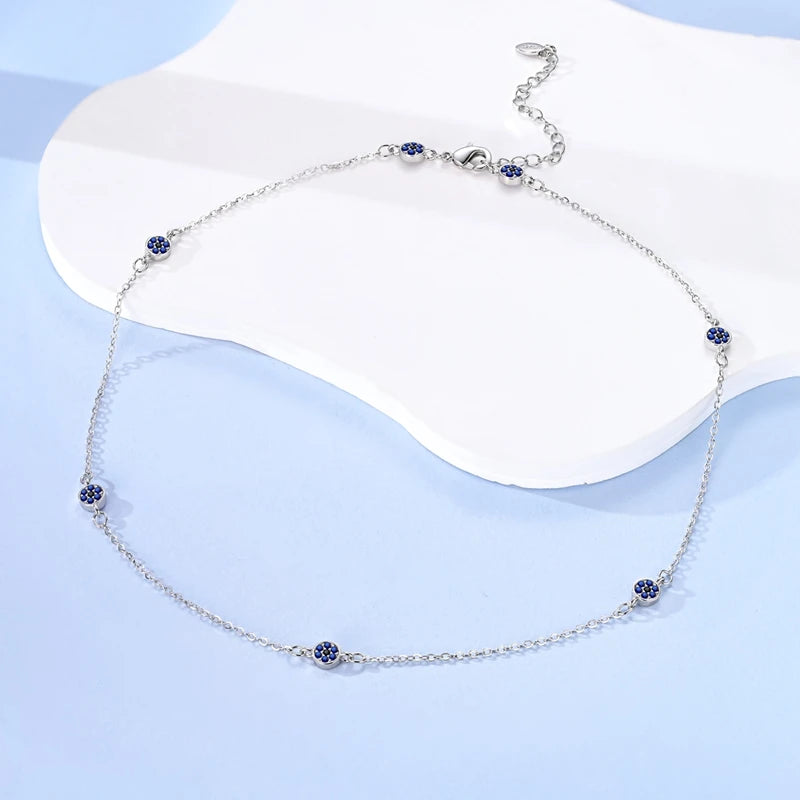 Circles on a cord - Blue