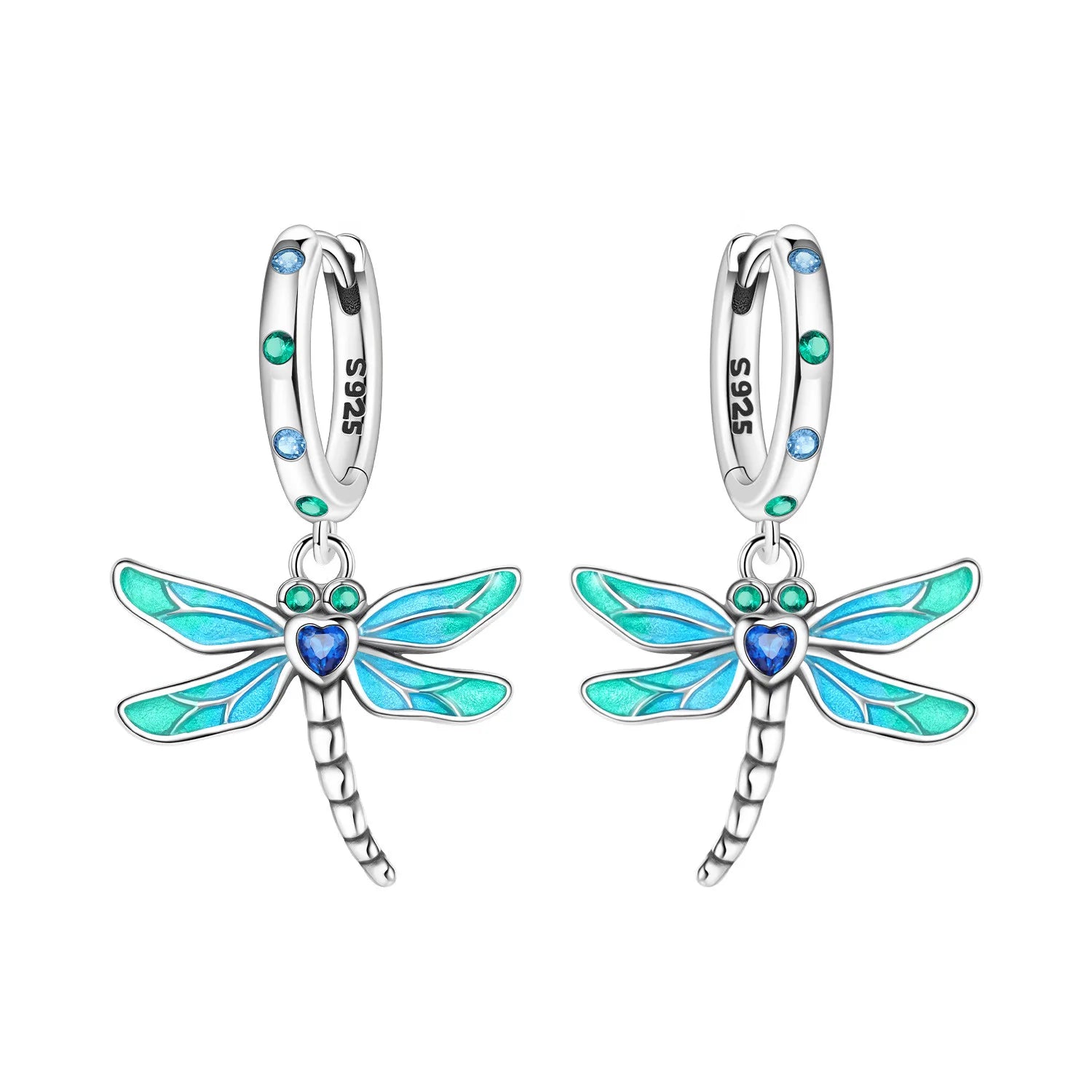 Dragonfly Hoop Earrings