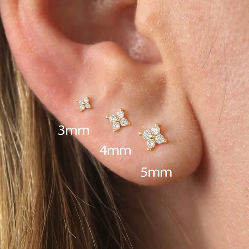 Fleur Studs 3/4/5MM