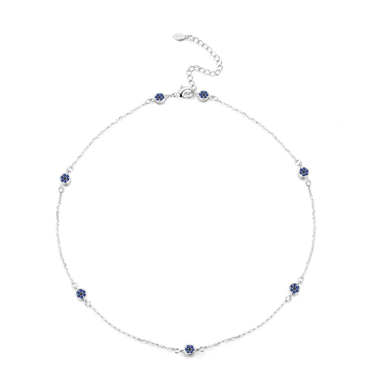 Circles on a cord - Blue