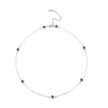 Circles on a cord - Blue