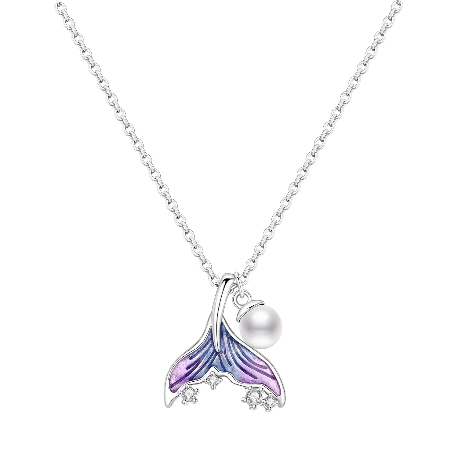 Mermaid Tail Pearl Necklace