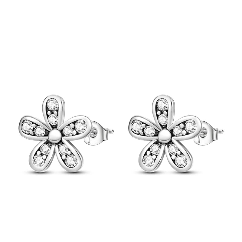 Crystal Daisy Flower Studs