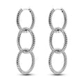Triple Rope Ring Drop Hoops