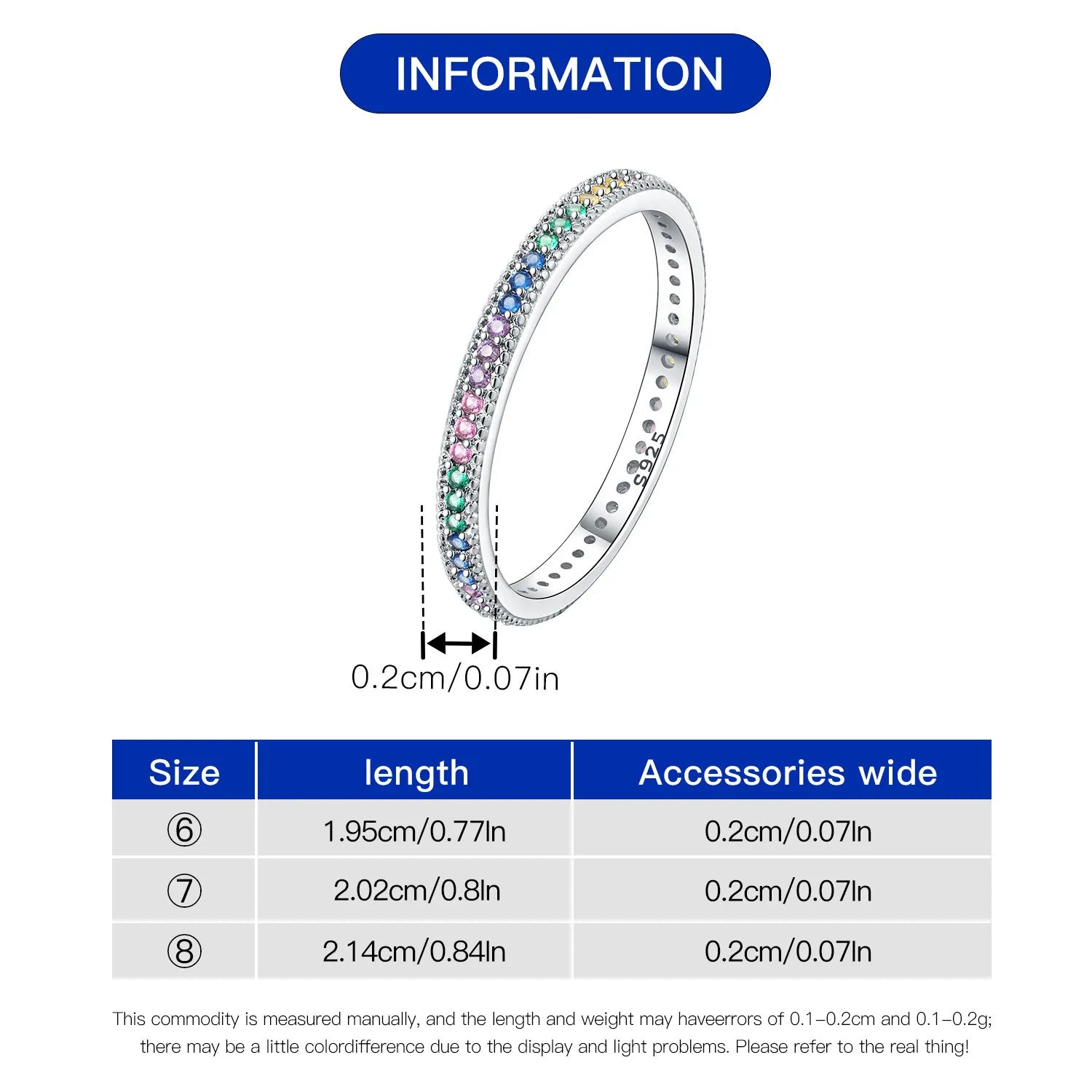 Rainbow Eternity Band